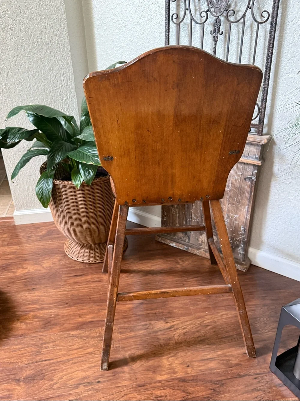 Antique Vintage Wooden High Chair